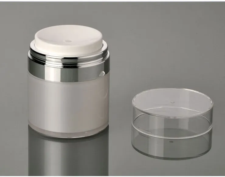 50g airless acrylic cream jar, airless emulsion jar, airless emulsion /cream bottle cosmetic jars free shipping