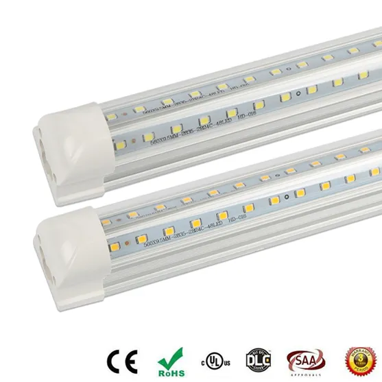 LED-Röhren T8 Integrierte 3ft 4 ft 5Ft V-Shaped LED-Röhren Doppelseiten SMD2835 LED Leuchtstoff 85-265V hohe Helligkeit