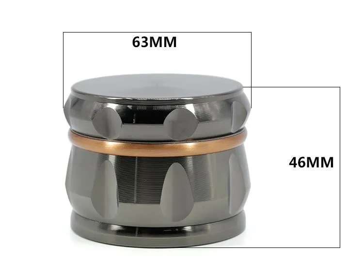 The New 63 Mm Diameter Four Levels of Zinc Alloy Diamond Chamfering Grinding Drum Type Smoke