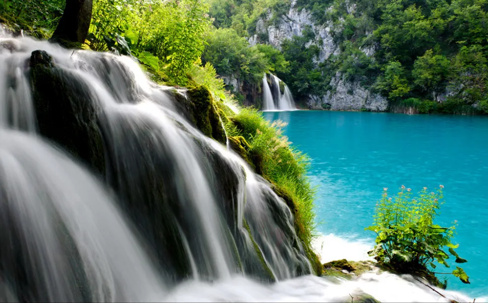 Özel Fotoğraf Duvar Kağıdı Scenic şelale sahne TV Zemin Yatak Odası Fotoğraf Duvar Kağıdı 3D Duvar Duvar Duvar Kağıdı Boyama