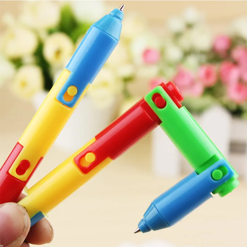 Tükenmez Kalemler Renkli Katlanır Tükenmez Kalem Seti Yaratıcı Kırtasiye Canetas Malzeme Escolar Promosyon Öğrenci Hediye Okul Malzemeleri