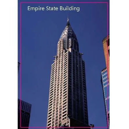 New York City Empire State Building SceneTourist Metal Fridge Magnet SFM5170