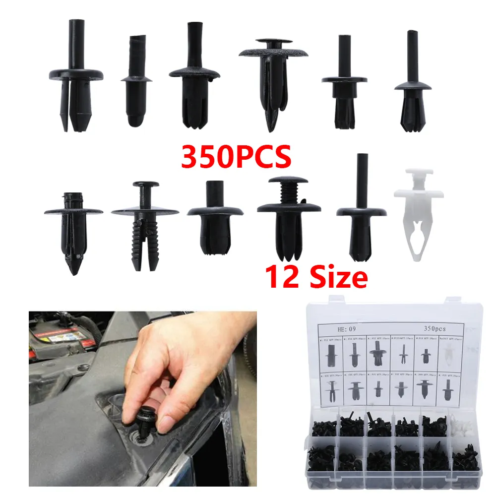 Auto Car Plastic Push Pin Rivet Fasteners Trim Moulding Clip Screwdriver Panel Clip Set for Volvo/BMW/Ford/Toyota/Honda