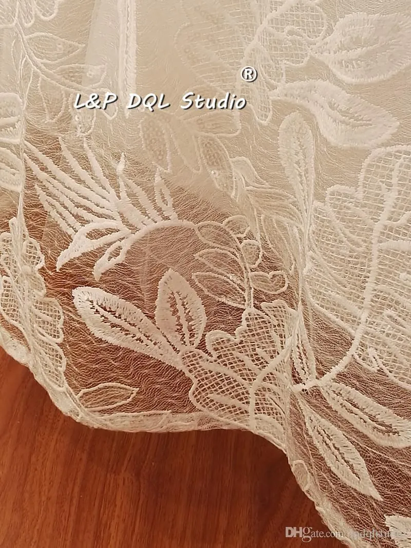 Robe de mariée Sexy en dentelle ivoire LP DQL, tenue de bal brodée en Studio, perles scintillantes et paillettes