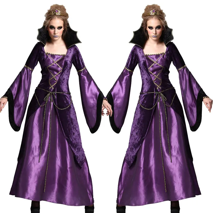 Costume de sorcière d'halloween pour femmes, robe de soirée pour adultes, Capes longues à capuche, robes effrayantes, vêtements de Cosplay