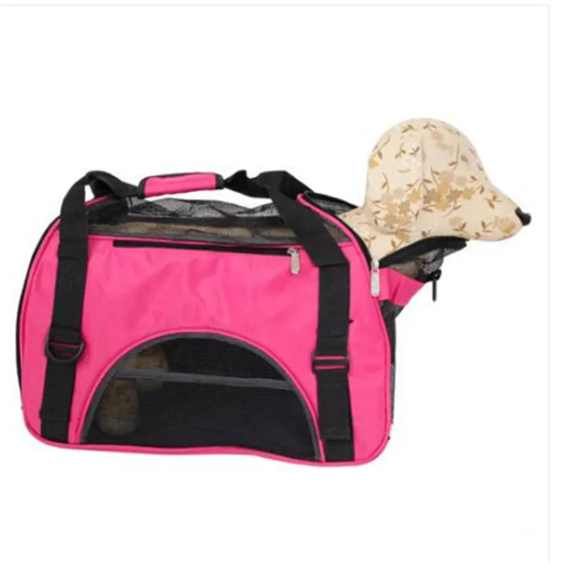 O envio gratuito de venda quente oca-out portátil respirável impermeável Pet bolsa M Dog Travel Outdoors Dog suprimentos