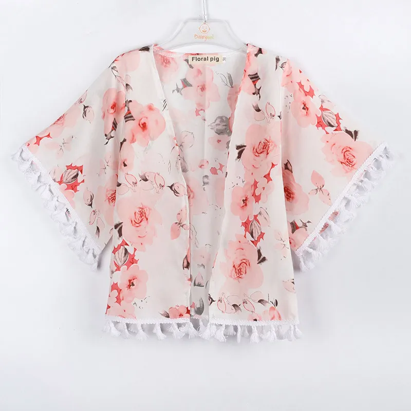 여자 꽃 모자 폰코 Tassels flower flower flower flower prind wide wide sleeve ramie 스프링 가을 탑 15T1616536