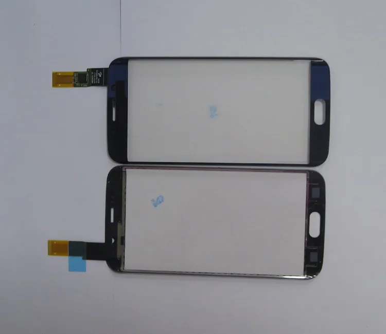 Smart telefon pekskärm för Samsung S6 kant pekskärm glas digitizer främre yttre pekpanel med klistermärke