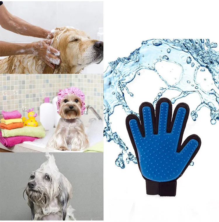 PetPalm Deshedding Glove Gentle 5 Finger Massage Brush For Dogs & Cats