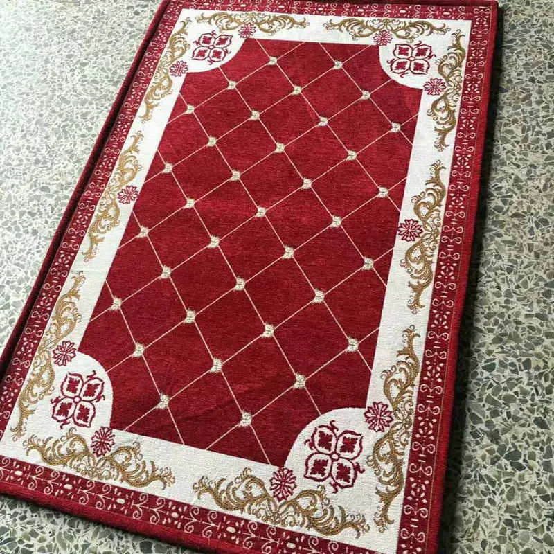 Geometric Drawing Rugs Jacquard Mesh Carpet NonSlip Lace Modern Pattern Decoration Around for Living Room Bedroom Decoration6977550