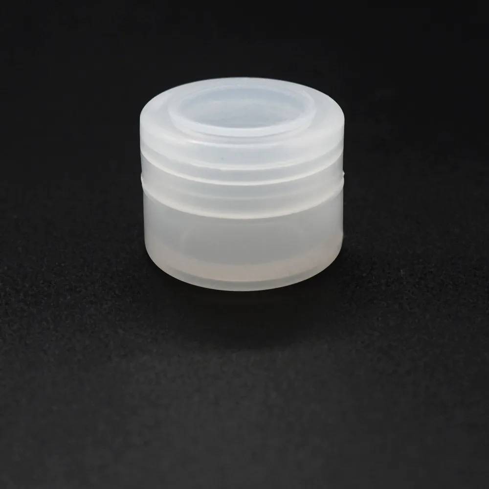 100 st/parti 2 ml Tydlig kvalitet godkänd förvaringsburk Non-stick silikonbehållare