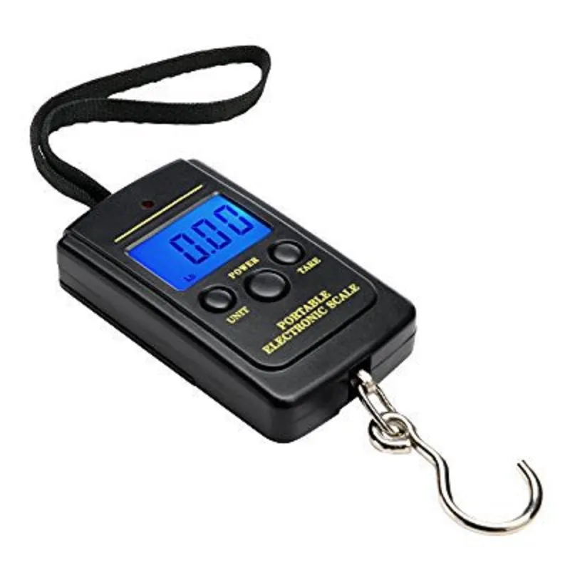 40kg Digital Luggage Handy Scales 88Lb 1410oz LCD Display Hanging Fishing Weight Scale Free Shipping wen6753