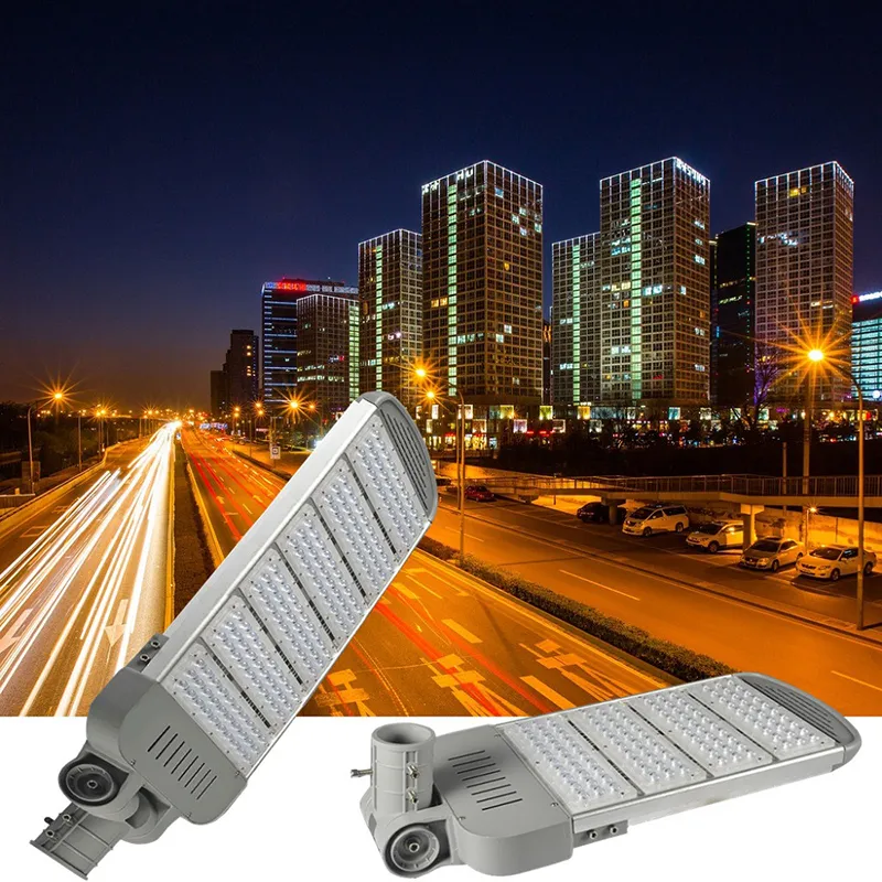 Éclairage extérieur haut pôle led steet light 50W 100W 150W 200W 250W led éclairage routier pick bras lampadaires étanche IP67