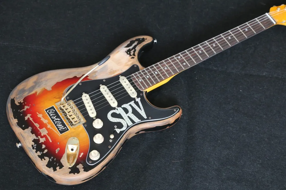 Rare Guitar 10S Custom Shop Masterbuilt Edición Limitada Stevie Ray Vaughan Tribute SRV Número Uno Stratocaster Guitarra Eléctrica Vintage Brown