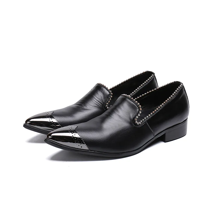 Italian Fashion Genuine Leather Brogue Carved Black Amazon Mens Dress