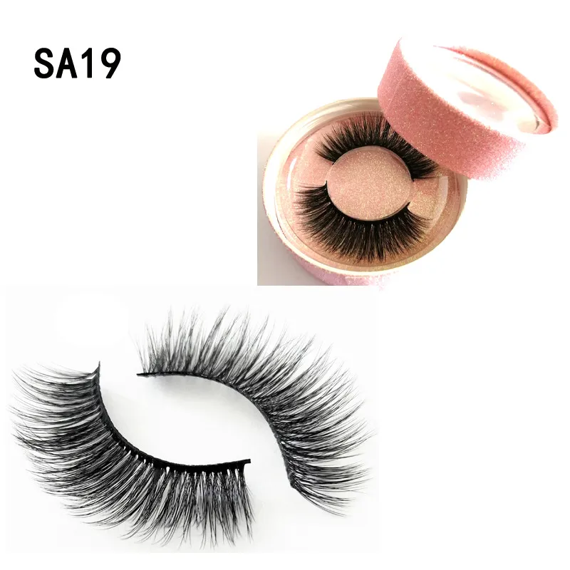 China Supplier Good Quality Private logo HandMade 3D faux Mink Eyelashes Lashes L