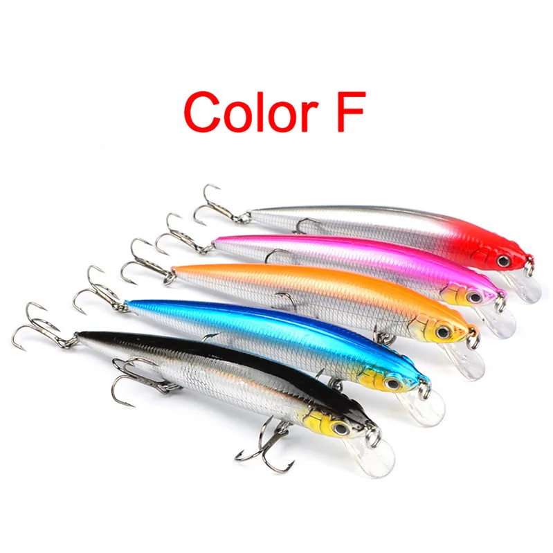 High Quanlity Brand Plastic Box 3 VMC Hooks Artificial Minnow bait 12cm 13.8g Wobbler Swimming Lure DOG WALKING BASS Crankbaits