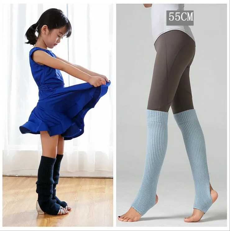 Slouchy coxa alta pirueta perna aquecedor para mulheres extra longa bota meias sobre o cabo knee knit yoga dança meias meninas 10 cores