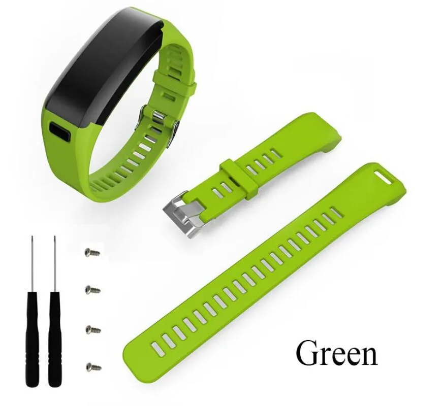 Bracelet de rechange en Silicone souple pour montre intelligente Garmin vivosmart HR, avec outils à vis 1734010