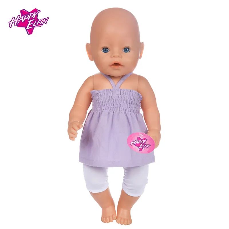 New Fashion Baby Doll Clothes Zapf Baby Born 43cm American doll clothes doll accessories strap suit for dolls