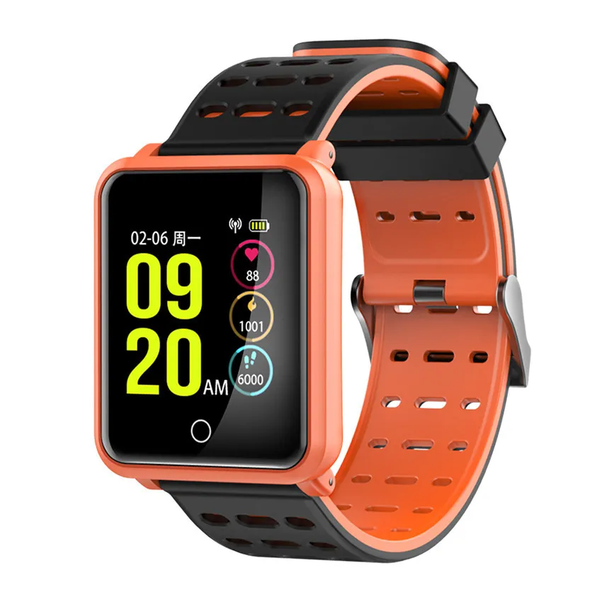 Smart Horloge Bloeddruk Hartslag Monitor Smart Horloge Fitness Tracker IP68 Waterdichte Smart Armband voor iOS Android Phone Watch