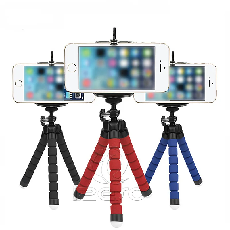 Soporte para teléfono móvil trípode pulpo Flexible, soporte para cámara de  teléfono móvil, soporte para Selfie, monopié, Control remoto