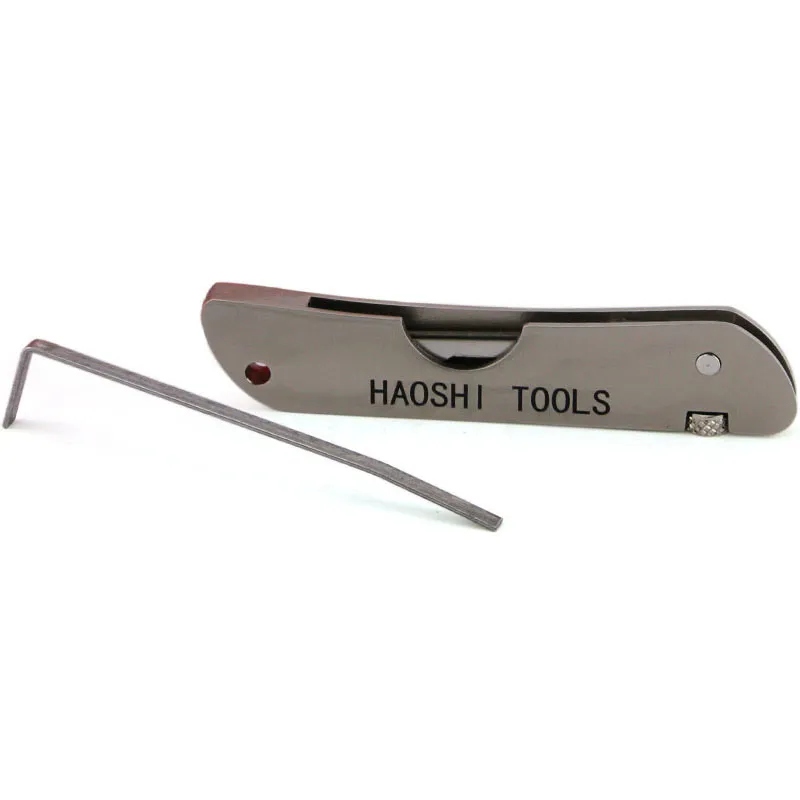 Haoshi Jackknife Lock Picking Set Portable Multitool Pick Set i din Pocket Keychain Lock Pick Set för 6459305