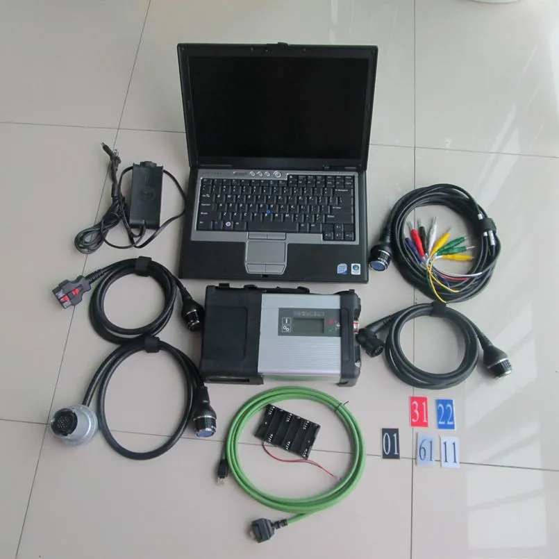 MB star compact C5 sd connect diagnostisch hulpmiddel met D630 Laptop SSD 480 gb volledige kabels