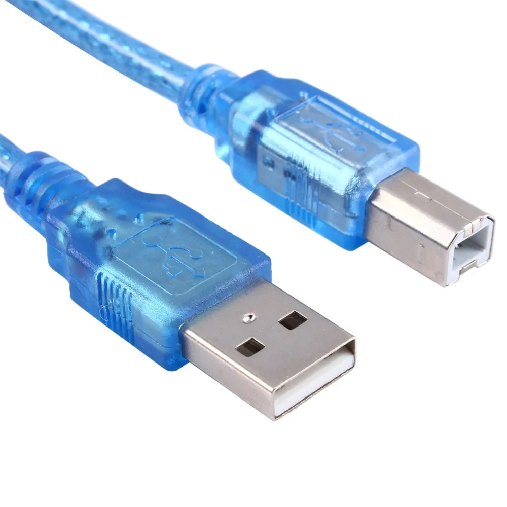 Rallonge de câble d'imprimante 30CM USB 2.0 A mâle à B mâle Câble d'ordinateur Câble Cordon Convertisseur Ligne de connecteur pour ordinateur PC Ordinateur portable