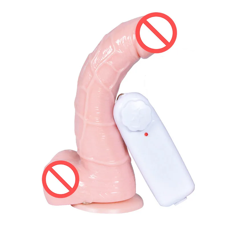 Powerful Vibrating Dildo Realistic Soft Silicone Penis Artificial Suction Cup Dildo Vibrators Adult Sex Toys for Woman