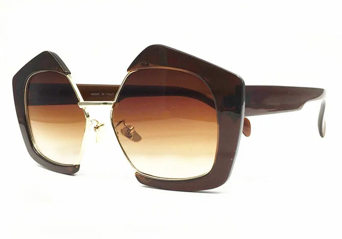 Star tide brand Ladies Sunglasses fashionable SMU popular personality big half frame women eyewear come with original box