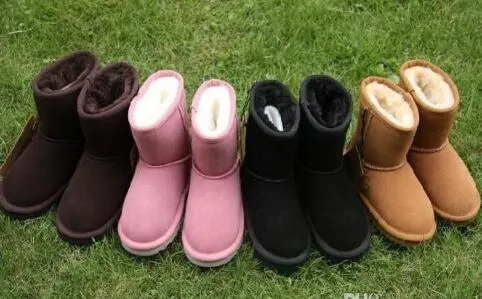 حار بيع جديد ريال أستراليا عالية الجودة أطفال بنين بنات أطفال طفل 5281 أحذية الثلج الدافئ المراهقين الطلاب الشتاء الأحذية