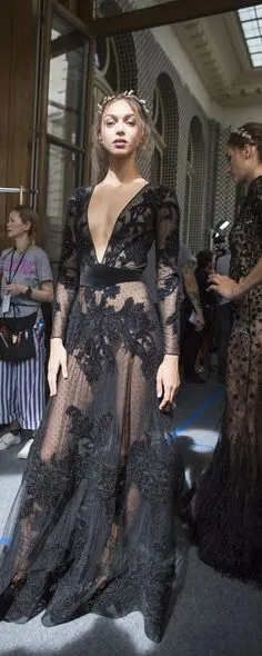 Zuhair murad black clearance gown