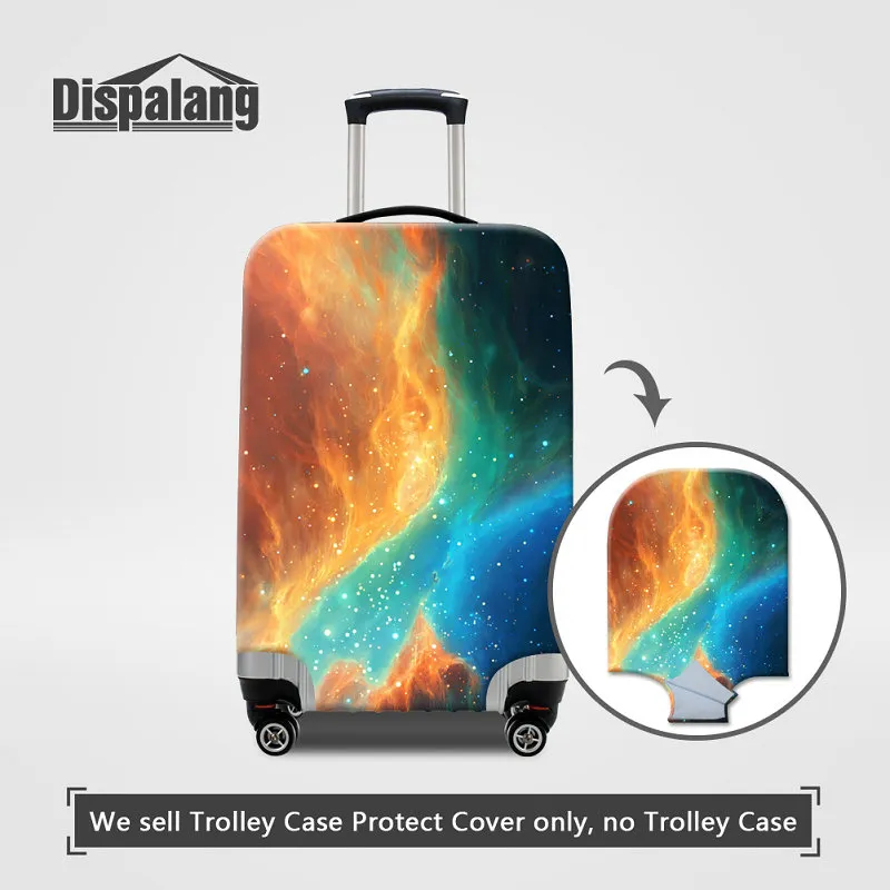 Travel On Road Luggage Cover Galaxy Stars Stretch Elastic Suitcase Protective Trunk Covers For 18 20 22 24 26 28 30 32 Inch Case For A Suitcase