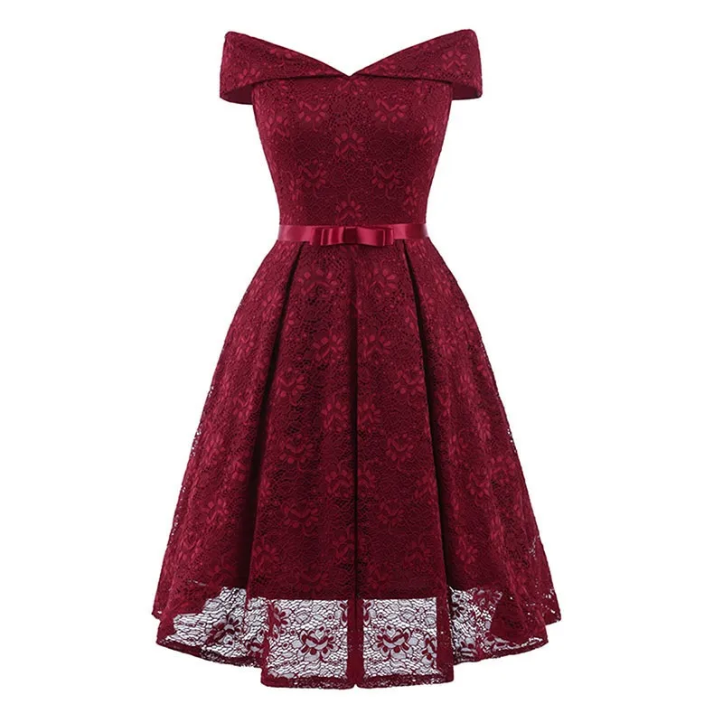 Fashion Women Vintage Dress Cocktail Dress For Party Office Work Ladies ...