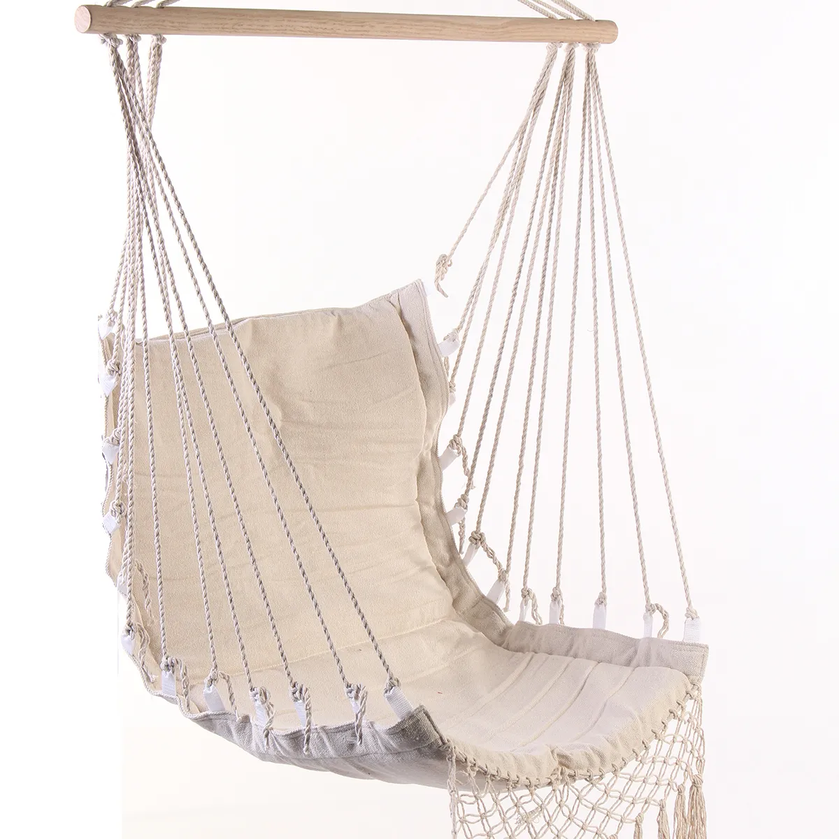 Nordic Style Deluxe Hammock Outdoor Indoor Garden Dormitory Bedroom Hanging Chair For Child Adult Swinging Single Safety Chair