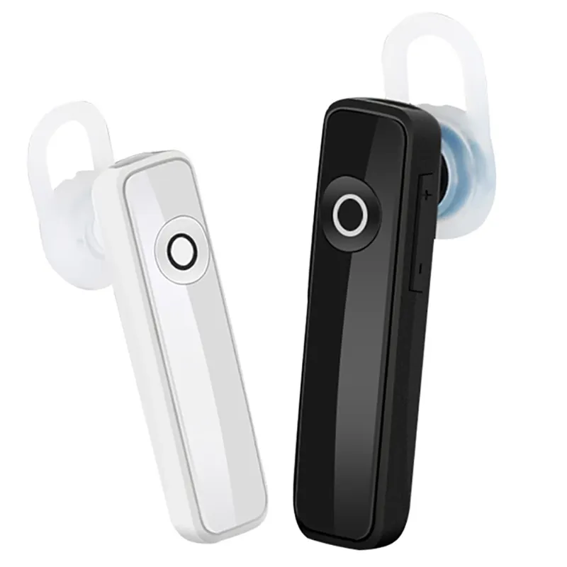 Mini Handsfree Bluetooth Headset Draadloze Stereo Oortelefoon met Micl Ultralight Headphone Earloop Earbuds voor iOS iPhone Andorid Phone Pad PC