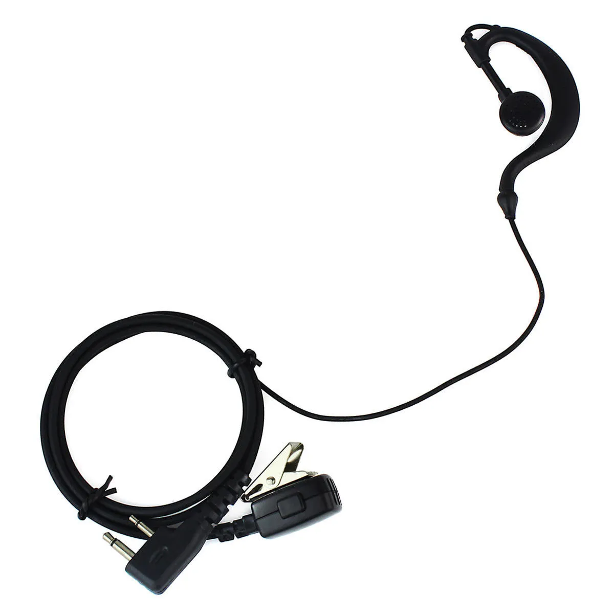 2Pin Earpiece PTT MIC for ICOM Radio IC-F11 IC-F21 Cobra Maxon Vertex+Track