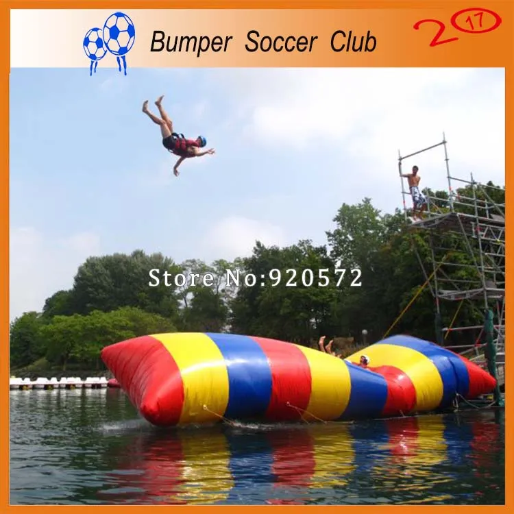 Gratis verzending 5x2m opblaasbare water blob springkussen water blob springen tas opblaasbare watertrampoline te koop