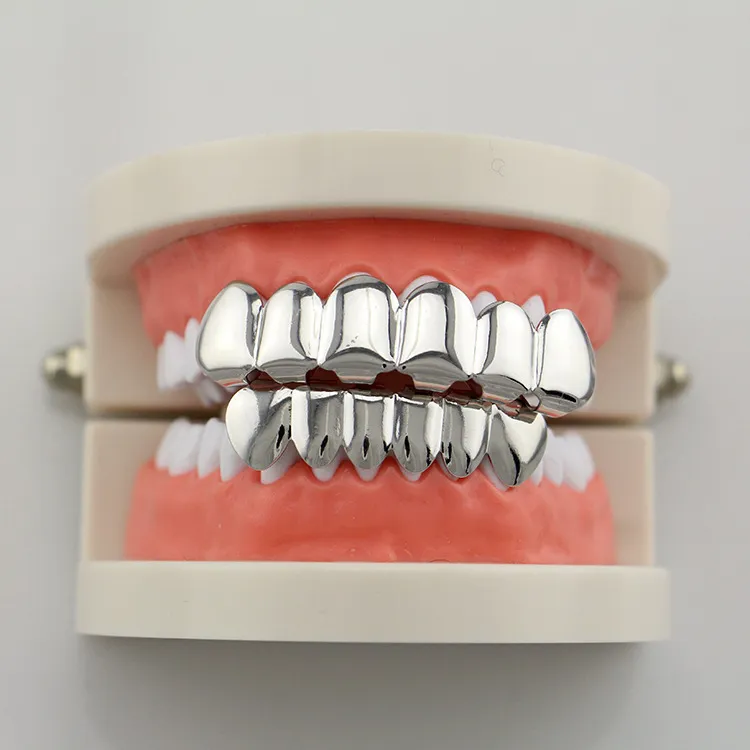 BUY 1 & GET 1 FREESingle Cross Grillz Fangs Teeth Grillz Smooth Tooth
