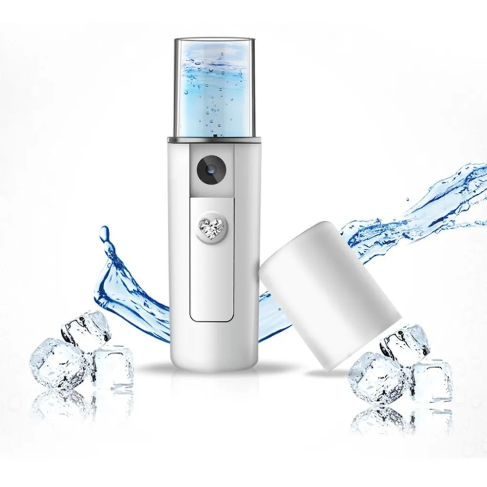 Mini USB Recargable Facial Steamer Nano Facial Névoa Pulverizador Frio Spray Spray Samaper Viagem Hidratante Cara Pulverizador