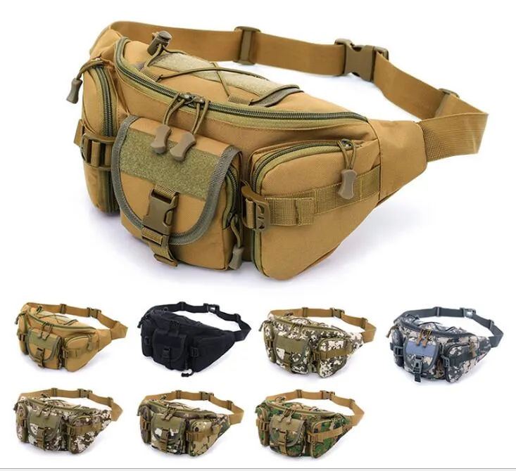 Men's sports outdoor large-capacity waterproof tactical pockets Cycling travel running multi-function chest bag multi colors free shipping