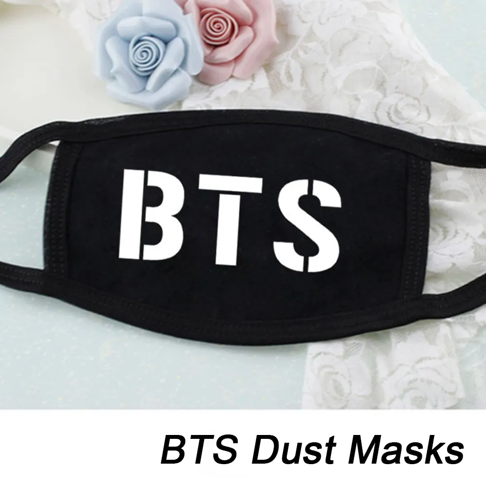 Muffs de orelha K Kpop Fan Boys Carta 2022 K-Dust algodão Máscara Máscara Face Máscara Dammskydd Masques Antipolvere