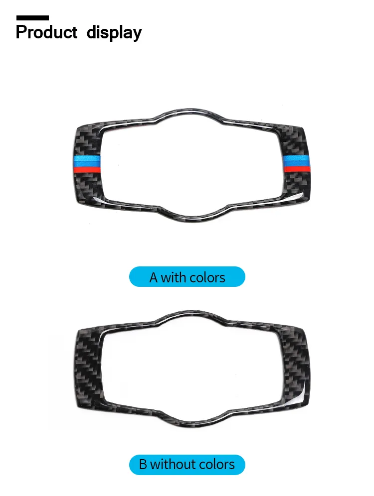 For bmw E90 E92 Carbon Fiber Car Headlamp Switch Trim Refit Sticker Switch Frame Decor Stickers 3 Series 2011-2015 Car Interior