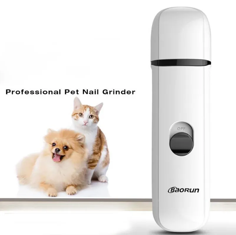 Ultra Quiet Pet Nail Grinder для собак электрический аккумуляторная USB зарядка собака ногтей Grinder триммер Clipper для малых средних больших собак кошки