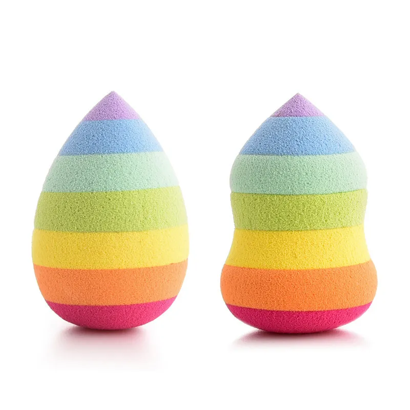 Cute Makeup Sponge Blender Rainbow Gourd Waterdrop Foundation Powder Cosmetic Puff Makeup Tools Face Exfoliator Pads