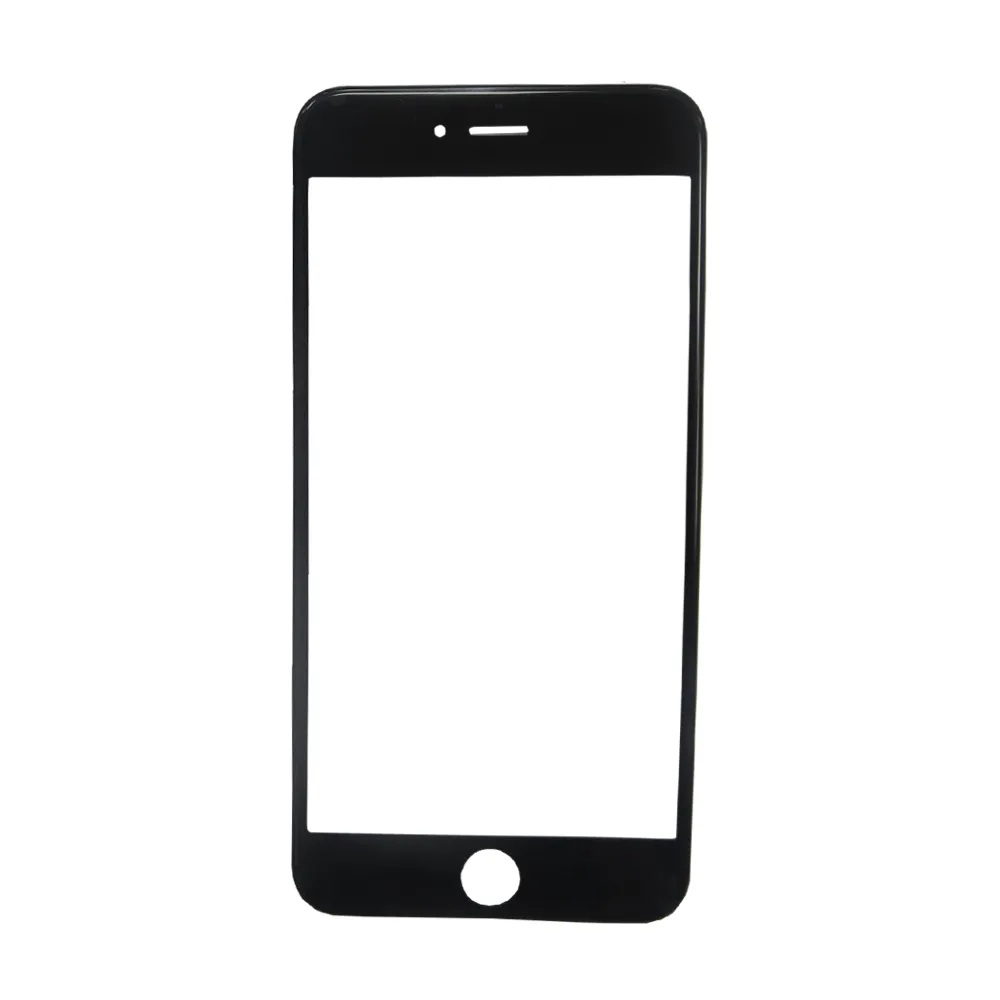 Vidrio de pantalla exterior LCD 3 en 1 con marco de bisel de prensa en frío instalado con película oca para iphone 6s plus