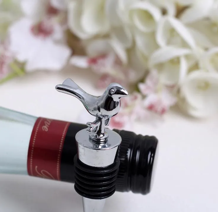 2018ファッションヨーロッパスタイル愛の鳥の鋭い赤ワインのびんのストッパーシャンパンストッパー