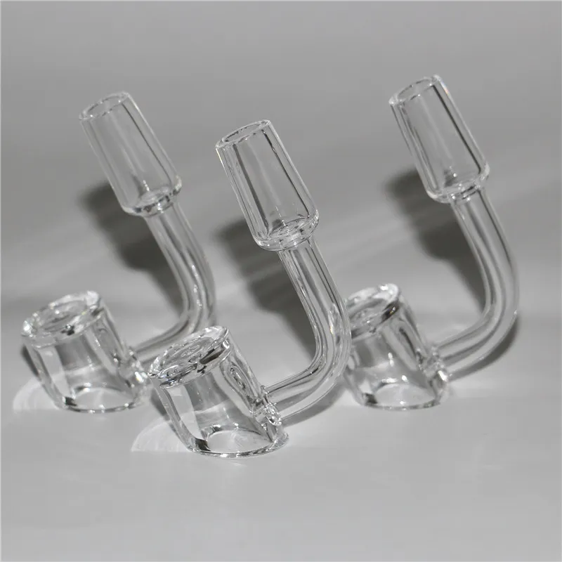 Femme Homme 10 14 18 mm Fumer Quartz Nail 4mm d'épaisseur 100% Pure Domeless Bangers Pipe à eau en verre Bong