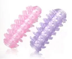 Jouets sexuels ensemble de cristal Caterpillar anneaux de retard ensembles de doigts génie elfe ensembles de pointes d'anneau durable produits de sexe pour adultes